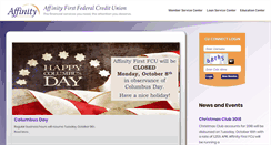 Desktop Screenshot of affinityfcund.com
