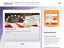 Tablet Screenshot of affinityfcund.com